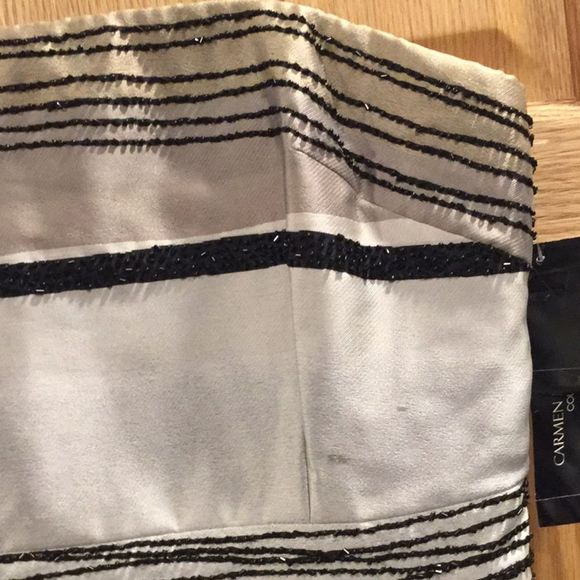 Carmen Marc Valvo Pleat Cocktail Dress - Picture 6 of 12